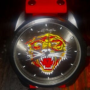 Ed Hardy Tiger Watch Red Straps